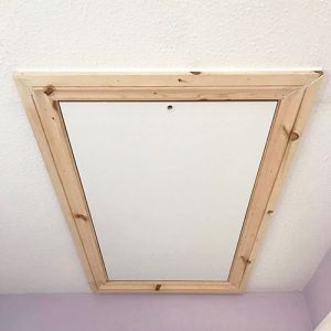 Pine surround Loft Hatch Installation